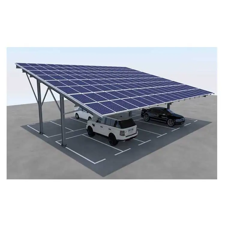  China Ground steel carport монтажная конструкция для солнечной домашней