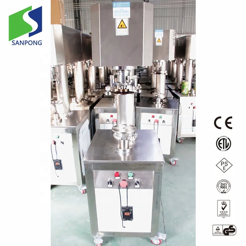 Semi-automatic tin can sealing canning machine tomato sauce