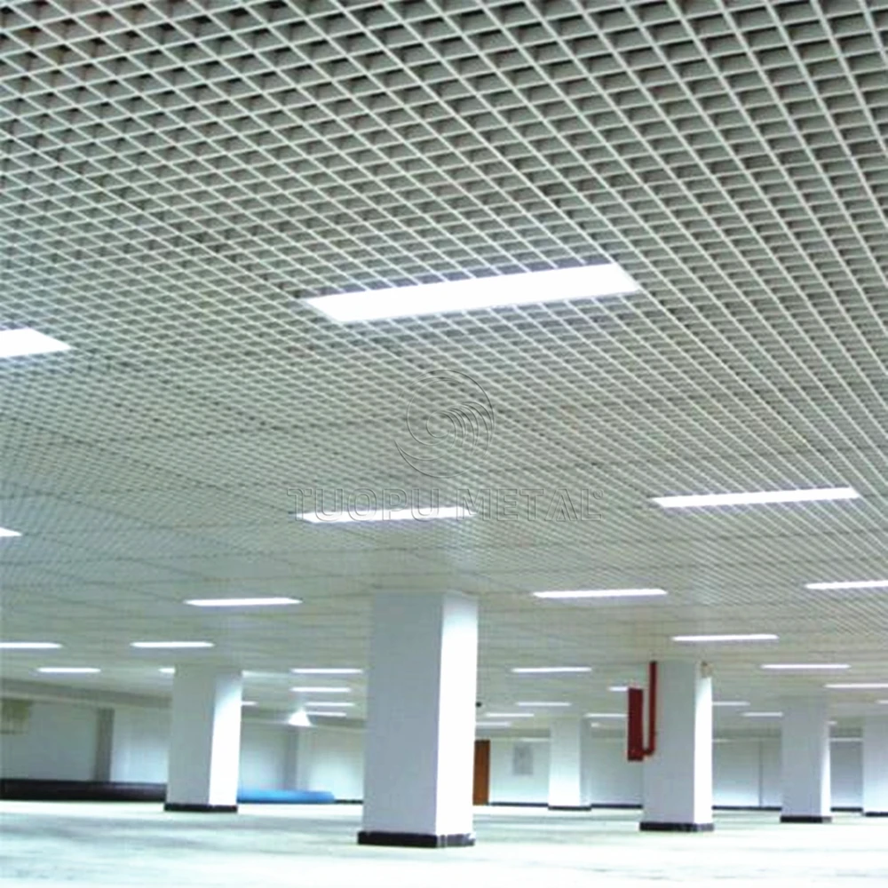 aluminum open grid suspended ceiling tile metal aluminum baffle/false/suspended aluminum ceiling grid