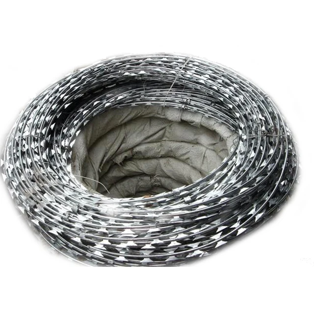 Решетка для ограждения сетка с изображением двойной катушки оцинкованный сварной колючий