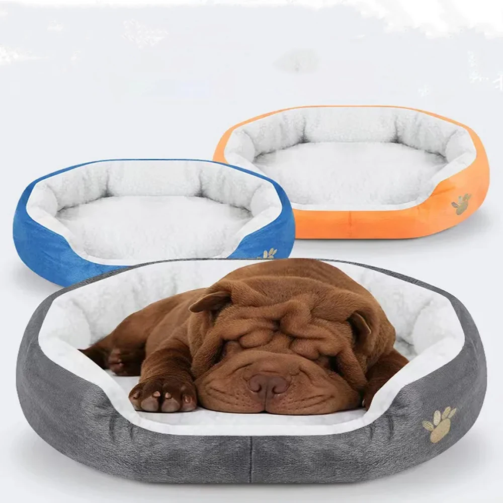 Pink fleece pet cot pet beds & accessories for cats faux fur