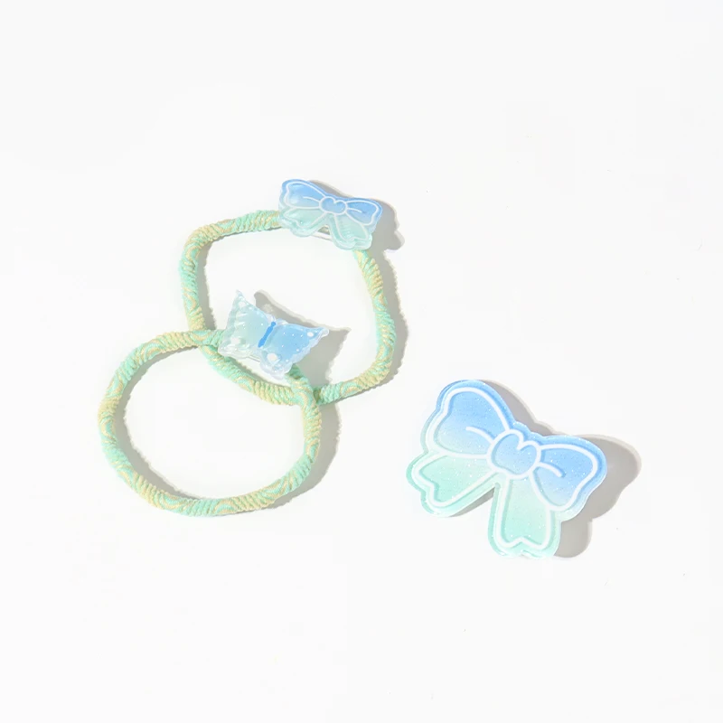 Wholesale Girls Ponytail Holders Hair Bands Rope Butterfly Hair Tie Hair Accessories