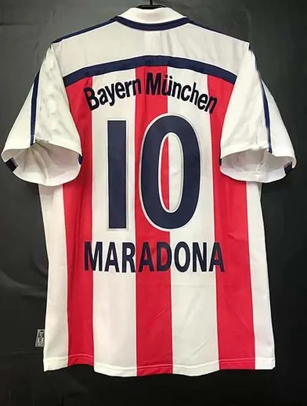 Ретро трикотажные изделия MARADONA final ELBER Pizarro Klinsmann Matthaus Lizarazu Muller ROBBEN
