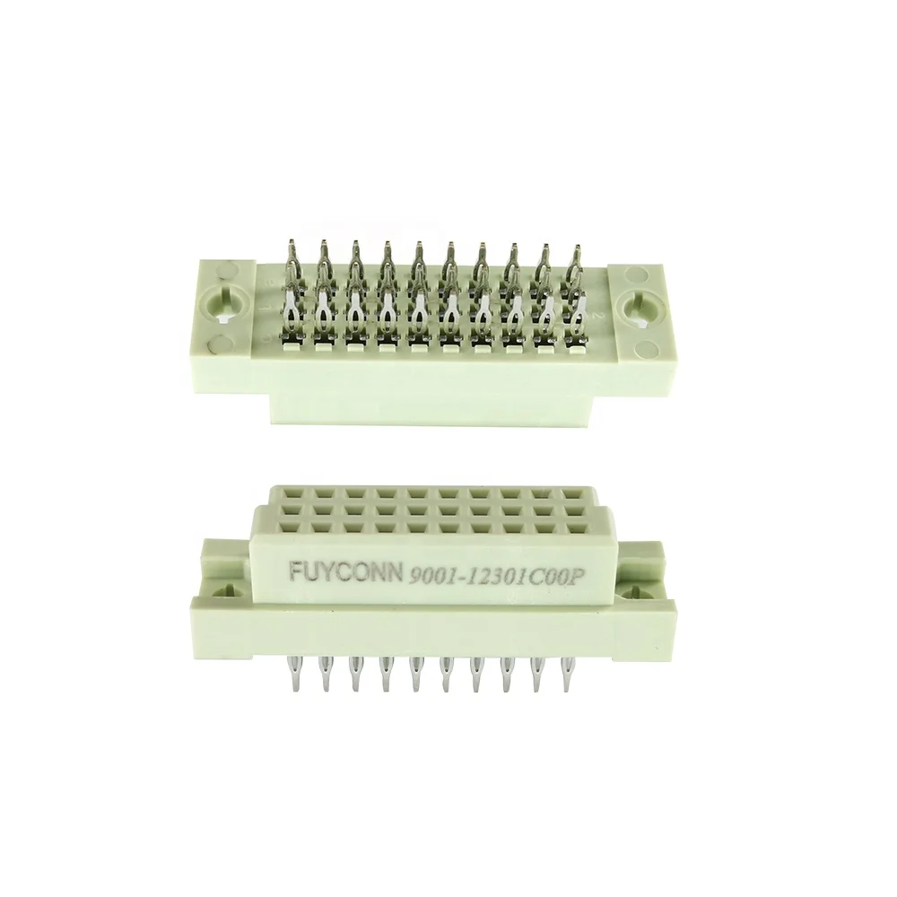 3 rows 3*10pin 20pin 30pin DIN41612 Connector,  Press pin Female Euro Connector with solderless 5 10 15 pin European Connector