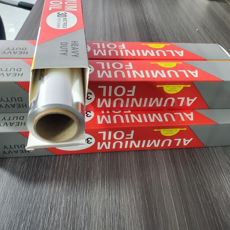 Food Grade 8011 O 10 12 15 20 micron Aluminum Foil Roll Household Metal Foil for Food Packing
