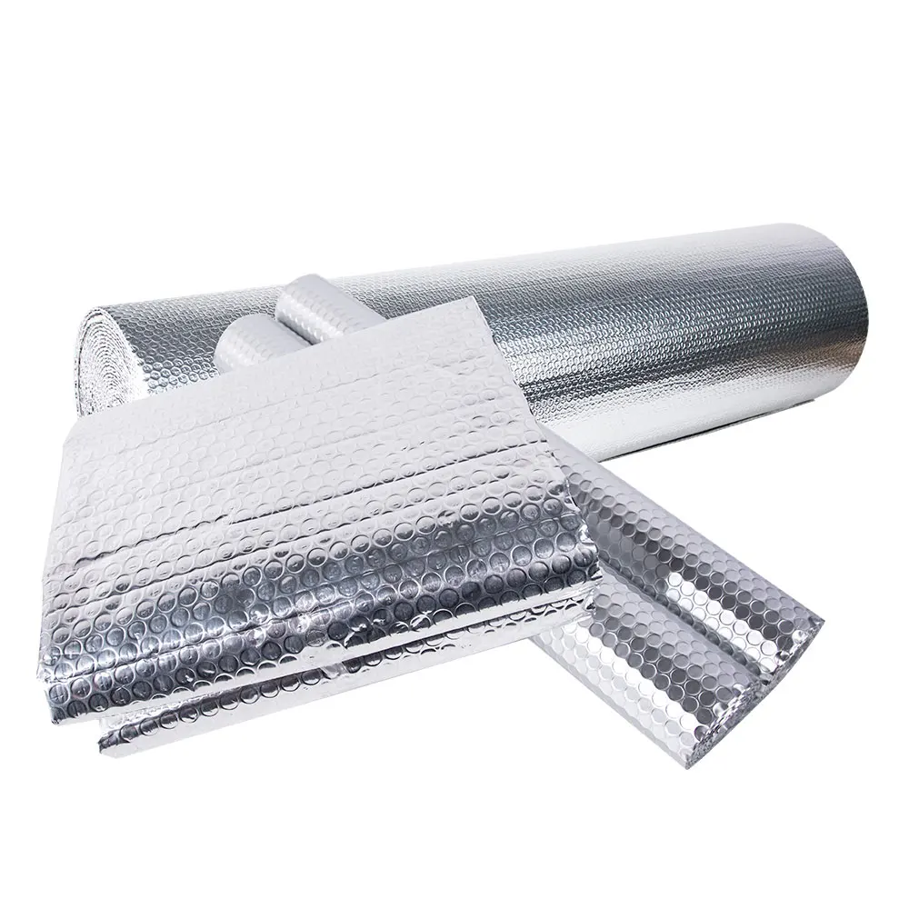 Ready To Ship Aluminum Foil  Bubble Padded Thermal Roll Heat Foam Insulation XPE EPE Wall Roof  Building Insulation  Roll