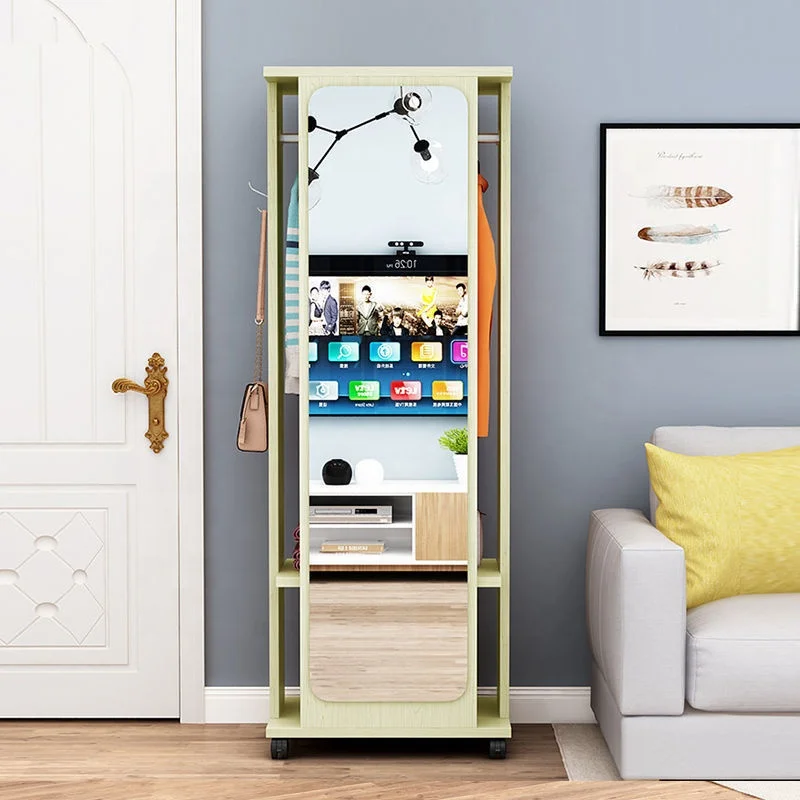 Miroir Multi-function mirror Home Decorative Makeup Dressing Full Length Mirror With Standing Floor