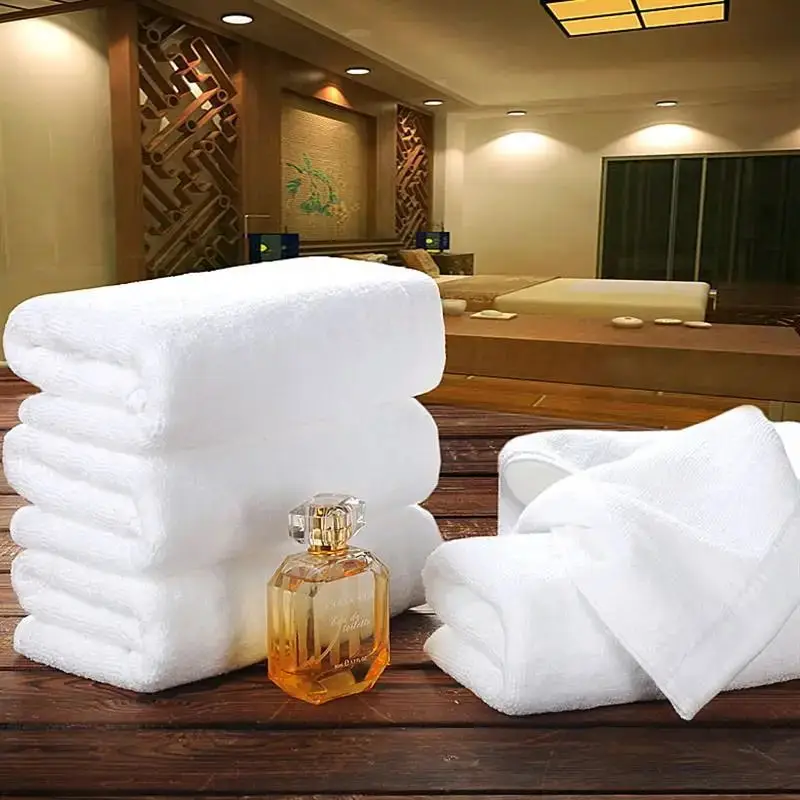 Luxury White Hotel Bathroom 100% Cotton Bamboo Bath Towels