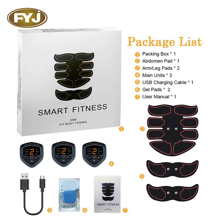 best sellers 2020/2021 electric ems abs muscle stimulator slimming trainer for body fitness muscle building