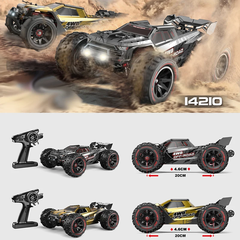 Hyper Go 4WD 1/14 бесщеточный двигатель с дистанционным управлением внедорожные гонки пустынный Дрифт высокоскоростной грузовик