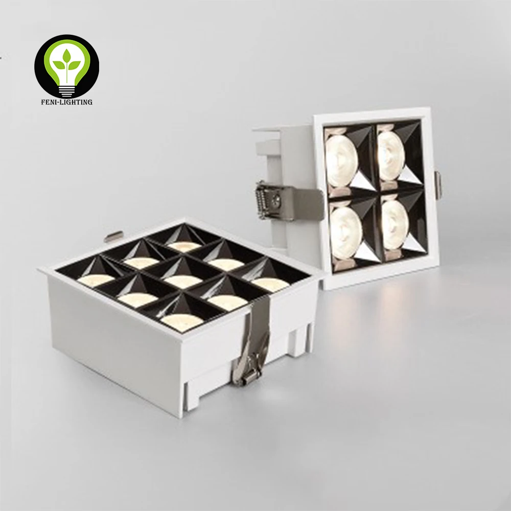 Flick free Recessed Anti-glare LED Grille Lighting LED Linear Downlight LED spotlight