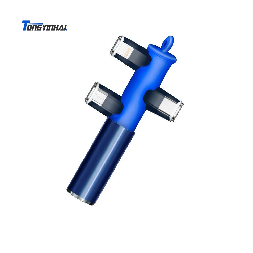 Новый дизайн, Usb-кабель Tongyinhai 3 в 1, контейнер для хранения с магнитной микровилкой типа C