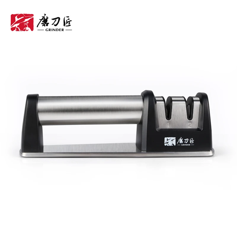 2 Stage Sharpening Chef Knife Sharpener Serrated Knives Stainless Steel Knife Sharpener Kitchen Damascus