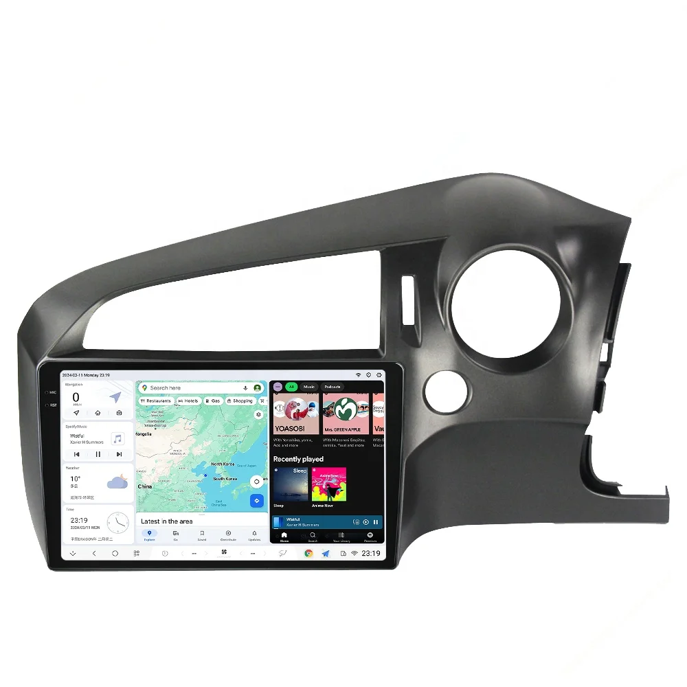 Mekede DUDU7 android автомобильный Радио dvd-плеер 2K мультимедийный Разделенный экран Поддержка dvr dsp для Honda Stream 2009 2010 2011 2012 2013