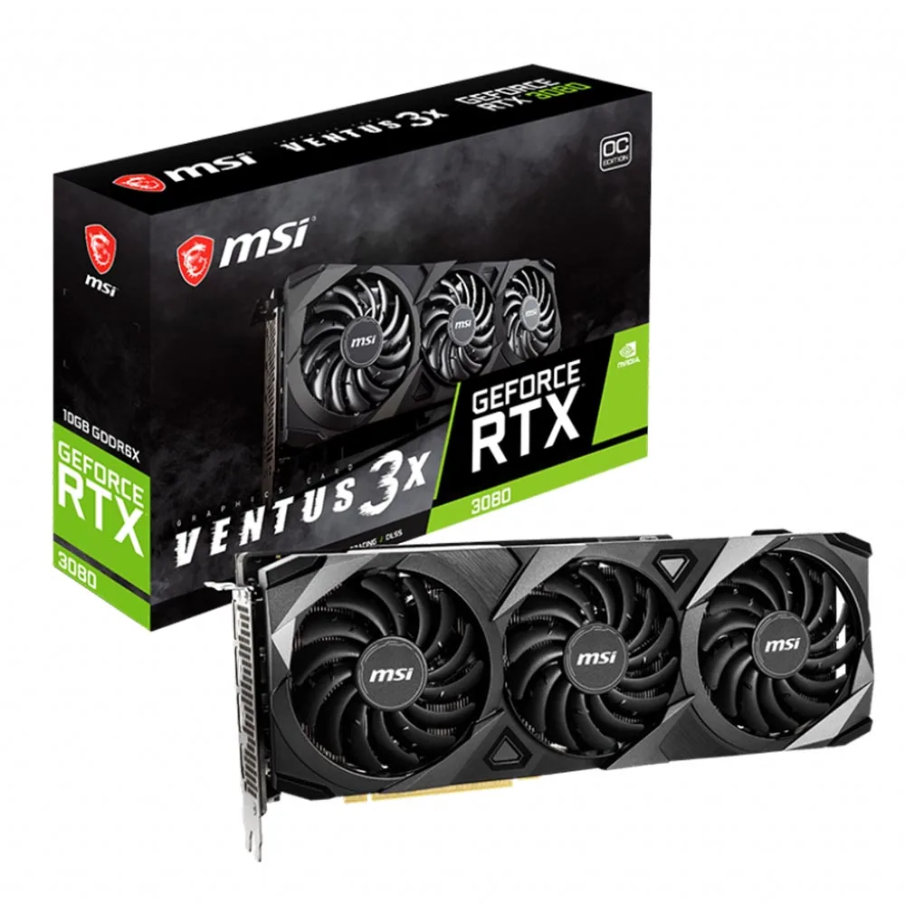  Новое поступление оригинальные красочные графические карты MSI RTX 3080 10 ГБ игровая графическая карта gpu для