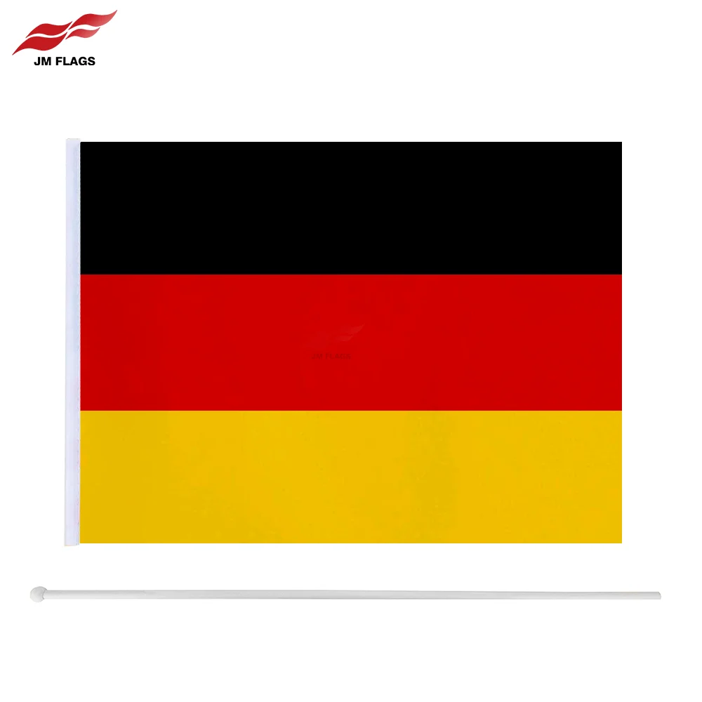 Optimal Products Germany Flag 60*90cm National Flag Decoration Germany Waterproof Hand Waving Flags
