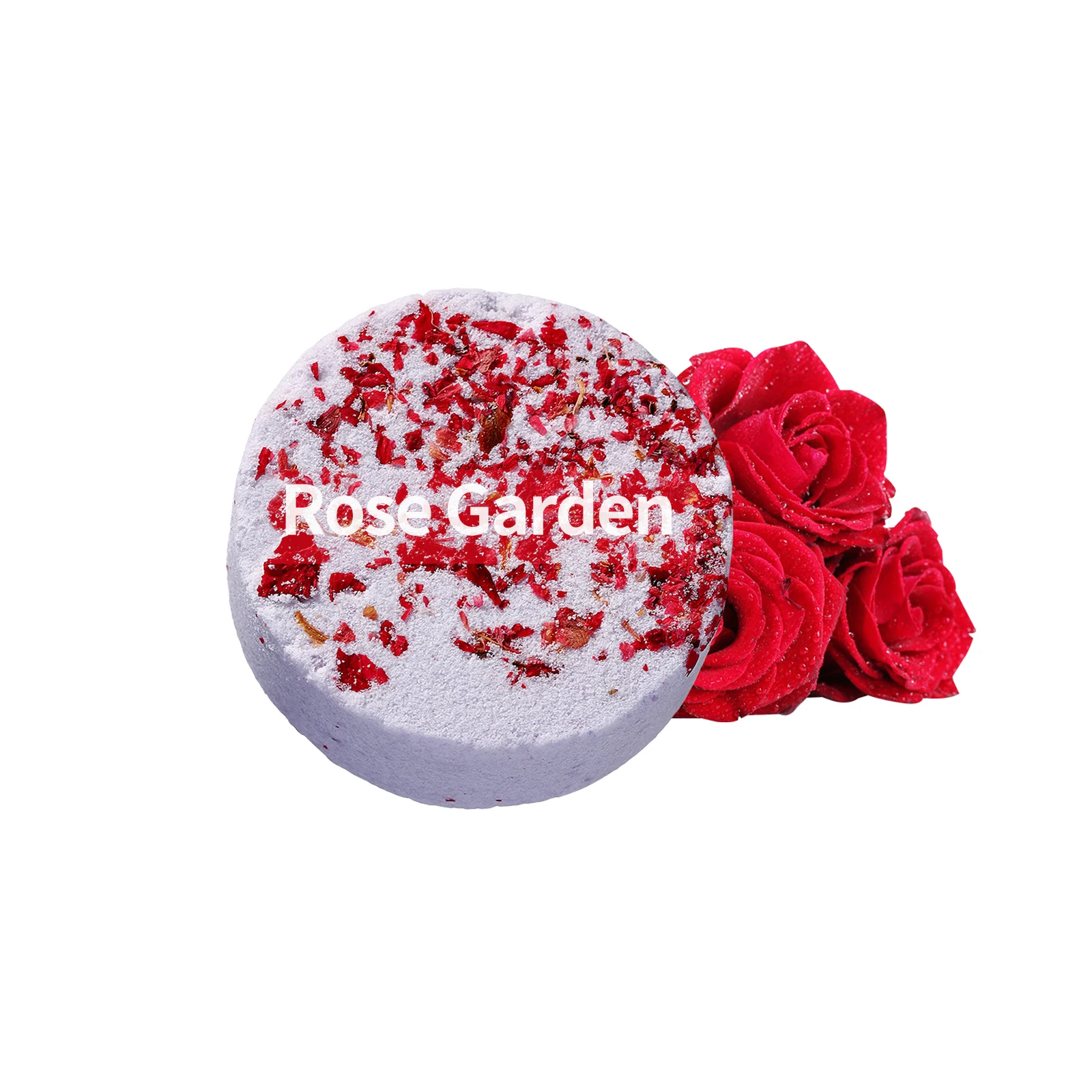 Bath Supplies Sumu Manufacture Vegan Colorful Bath Tablets Dried Rose Petals Bombs Shower Steamers AromatherapyBath Fizzies