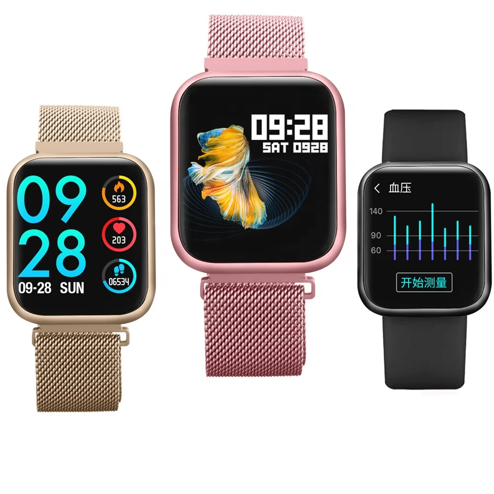 
2020 P80 Pro Smart Watch Women IP68 Water Proof Full Touch Screen Smartwatch Heart Rate Monitor For Samsuang Xiaomi PK IWO Watch 