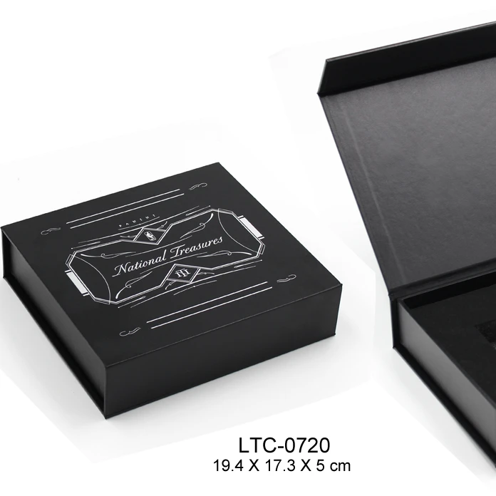 Black Wholesale Custom Logo Premium Luxury Cardboard Paper Gift Wig Hair Extension Magnetic Packaging Box Customized Ribbon Art