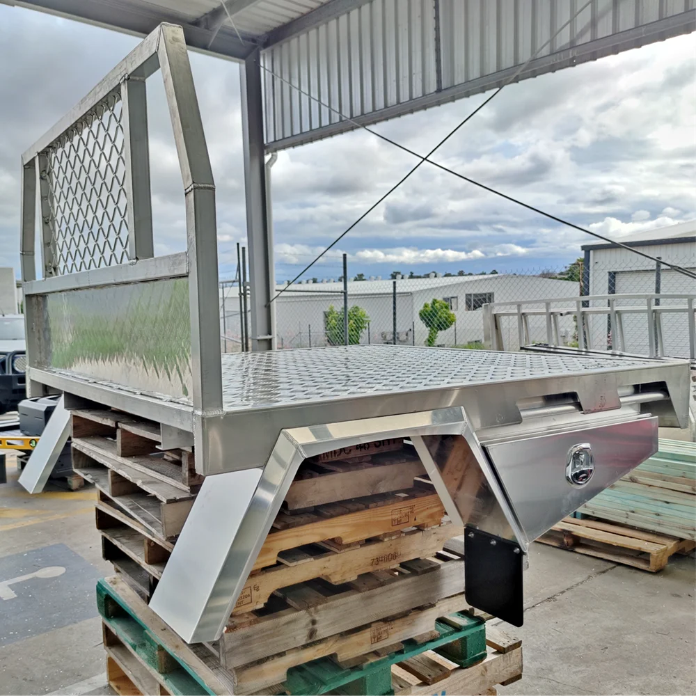 Lamax white aluminium ute canopy ute black toolbox tray and canopy dual/single/extra 4X4 cab