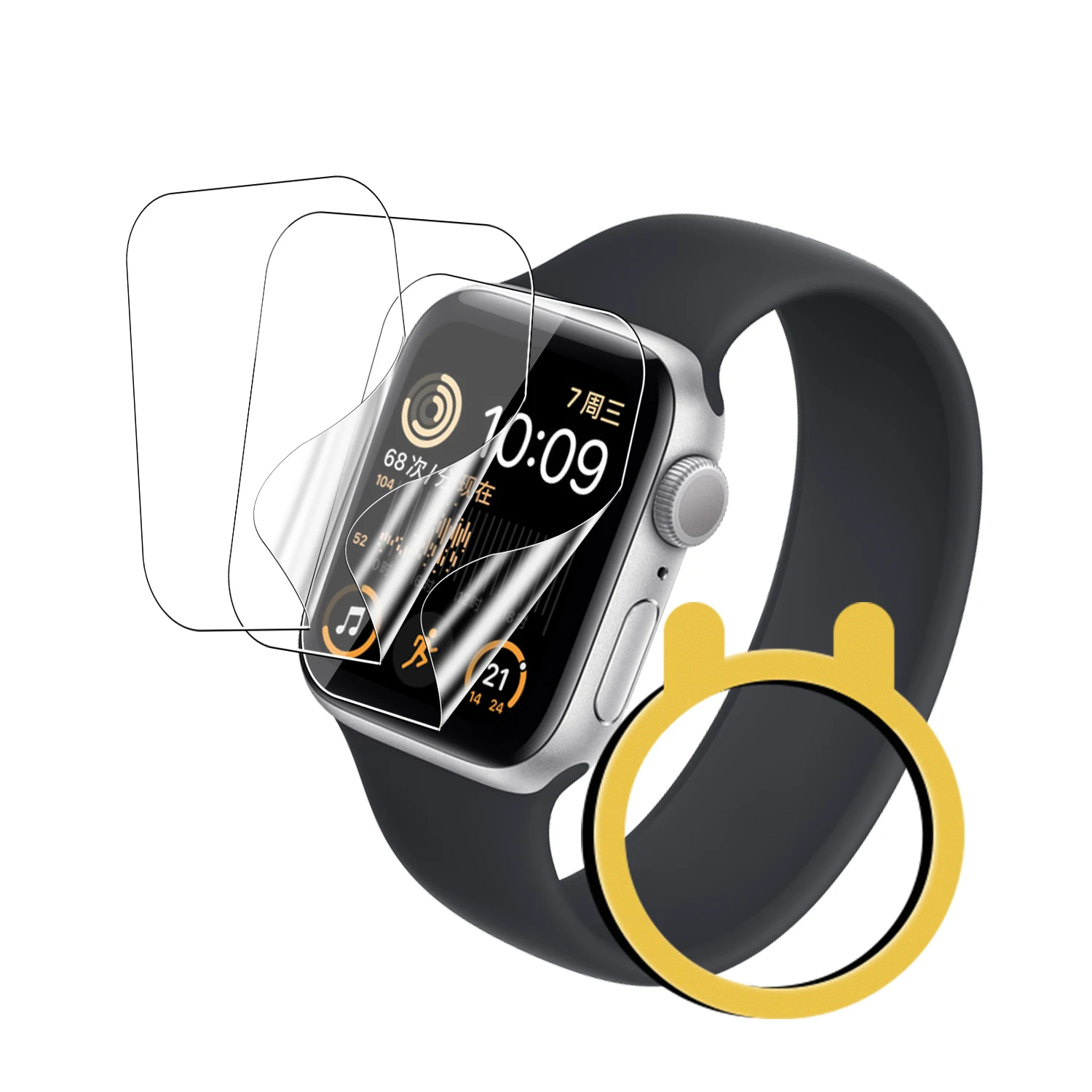 Watch Film Protector for Apple Watch TPU soft film 41mm 45mm protective self-repairing hydrogel film Screen Protector