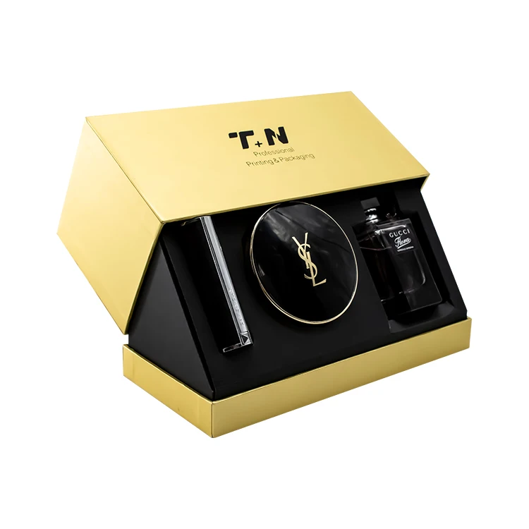 Custom High-Quality Gift Packaging Paper Boxes for Cosmetics, Air Cushions, Perfumes, Lipsticks and Eco-Friendly Inner Pallets
