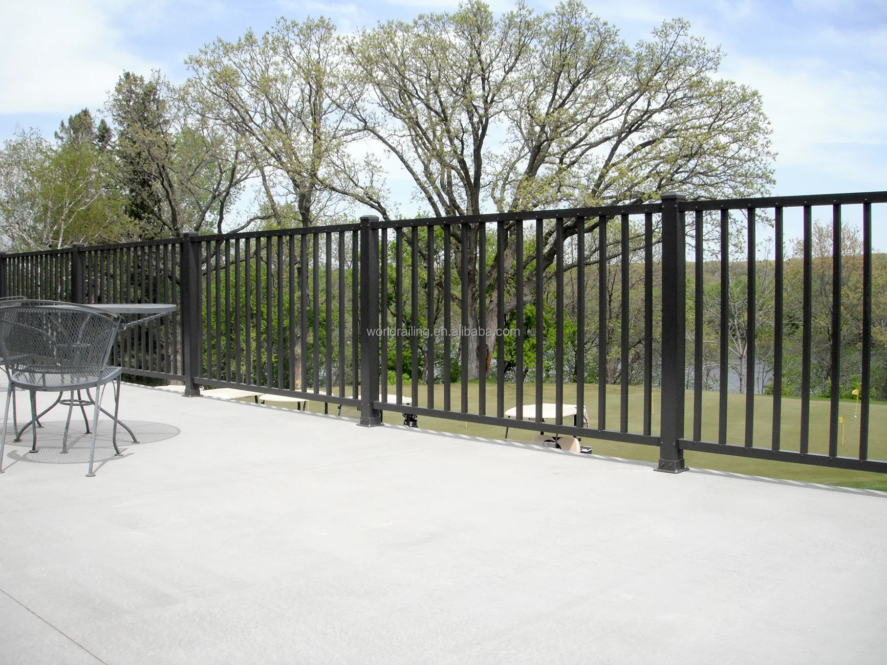 YL new design aluminum fence railing  for balcony and stair