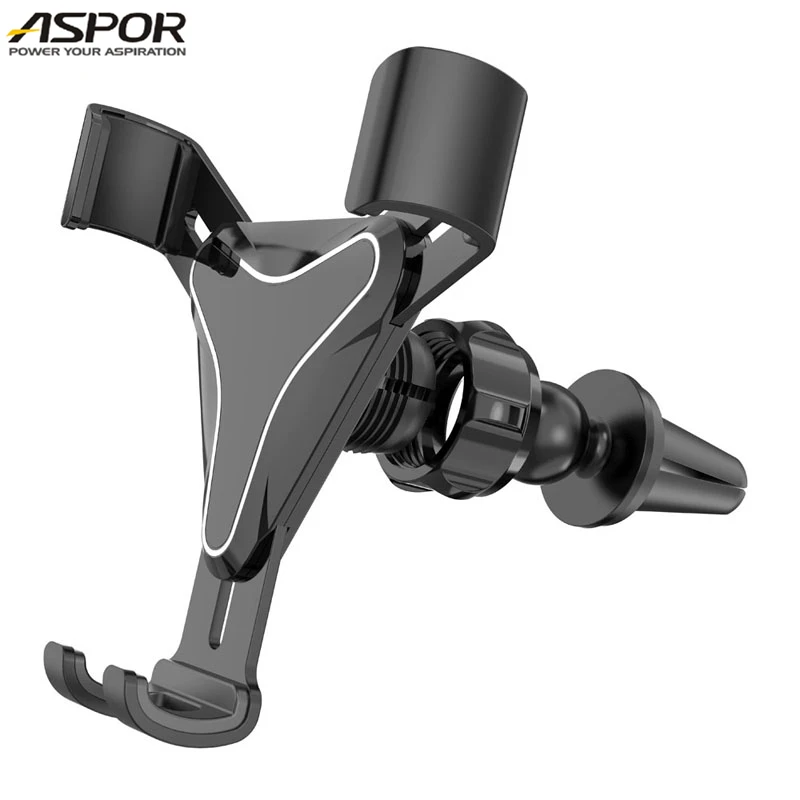 ASPOR Gravity Sensing Silicone Antiskid 360 Degrees Rotations Car Holder