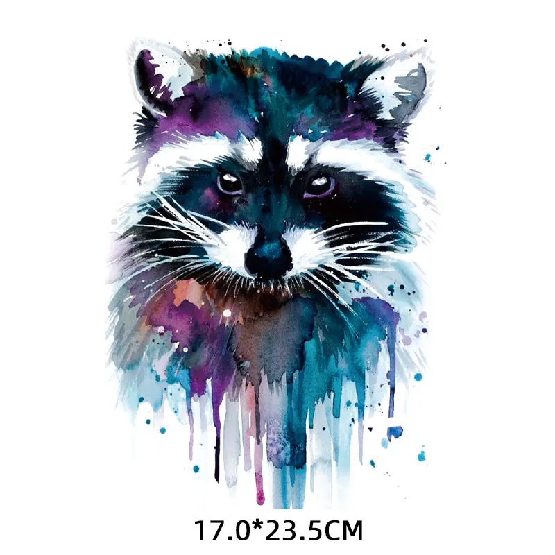 Creativity Punk Skull Heat Transfer Iron-On Clothes Accessories Spotlight Stripes On Jeans Back Fusible Patch Sticker Fabric