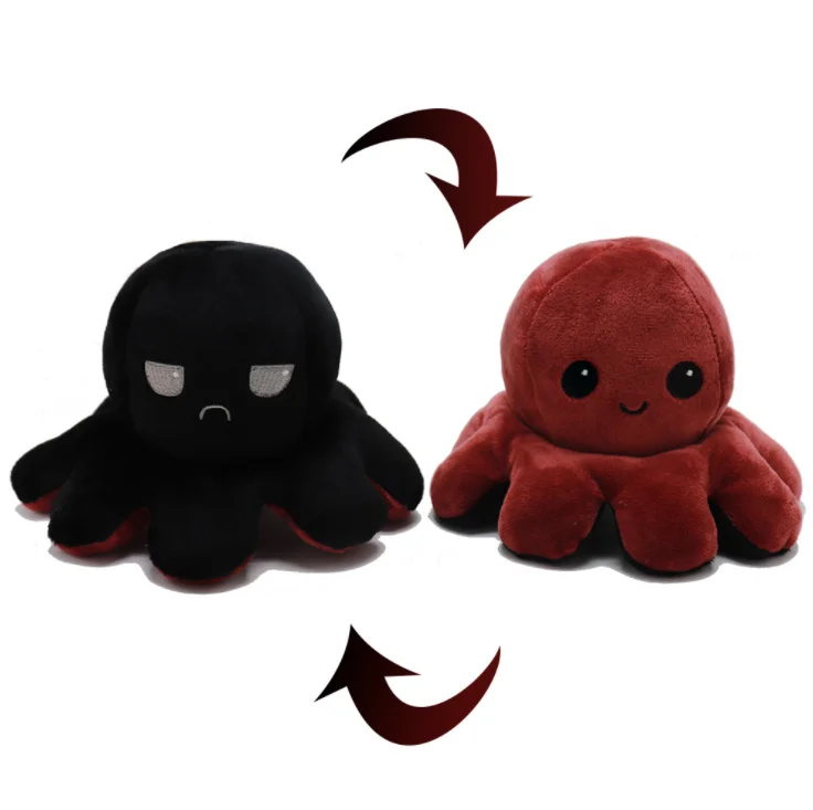 
Hot Selling Tik Tok Octopus Plush Toy With Many Expressions Soft Home Reversible Octopus Plush Toy 