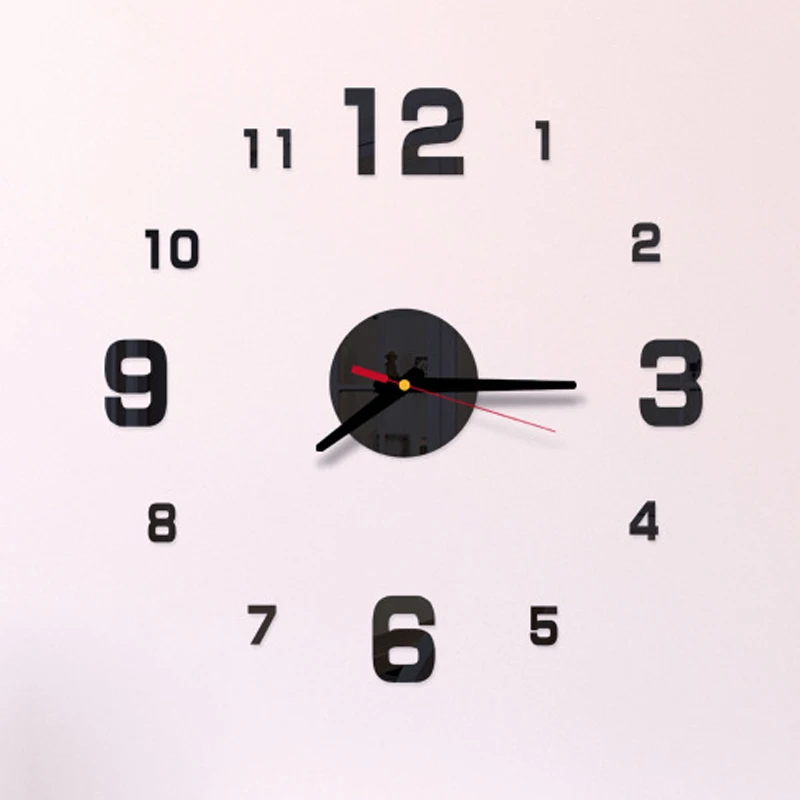 Attractive Price Large Digital Wall Clock Quartz Diy Digital Wall Clock