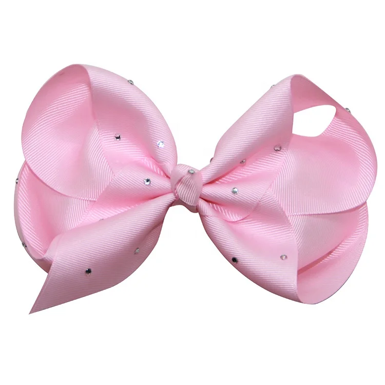 Wholesale Hair Bow Boutique Grosgrain Ribbon Bow Pretty Polyester Hair Bows With Clip For Women School Kids