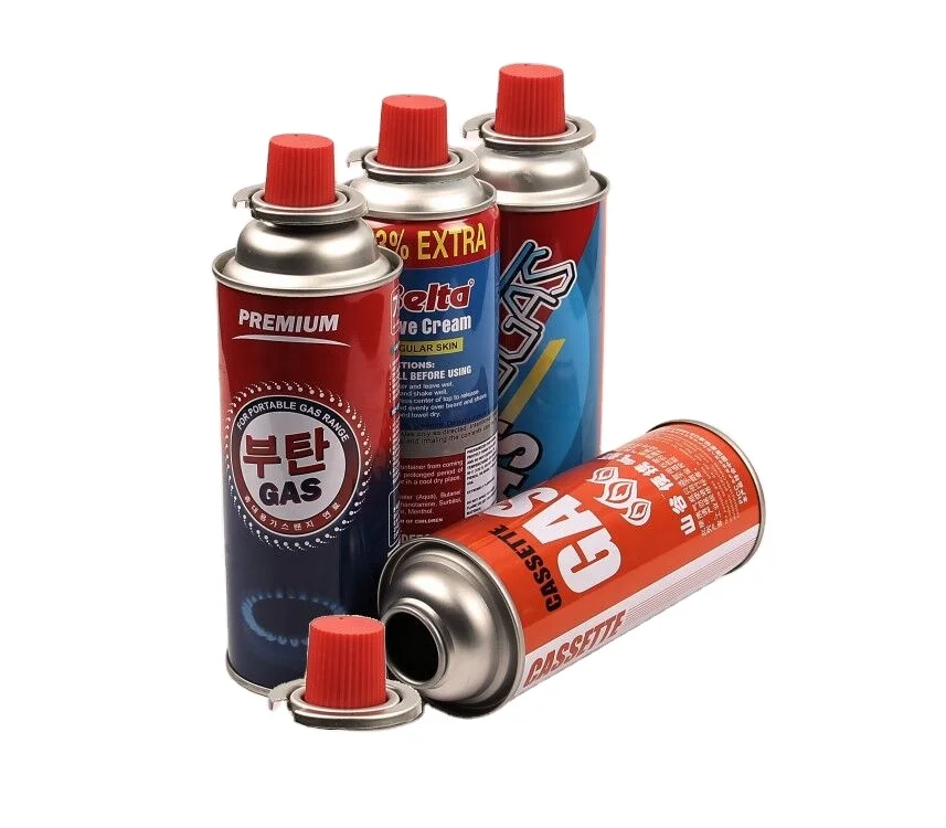 aerosol spray can butane lighter gas can reill