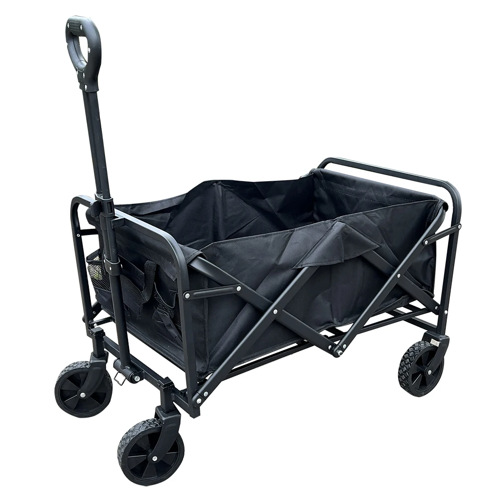 Collapsible Foldable Outdoor Heavy Duty Collapsible Folding Wagon Camping Cart Folding Utility Wagon Stroller Kids Wagon Trolley