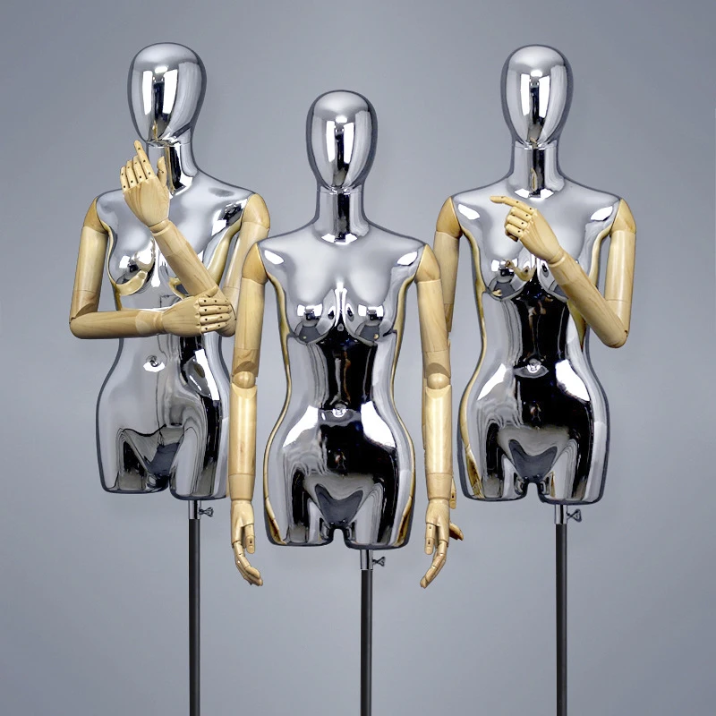 Wholesale Clothing Store Half Body Mannequin Female Model Form Adjustable Maniquies Mannequin for clothes display