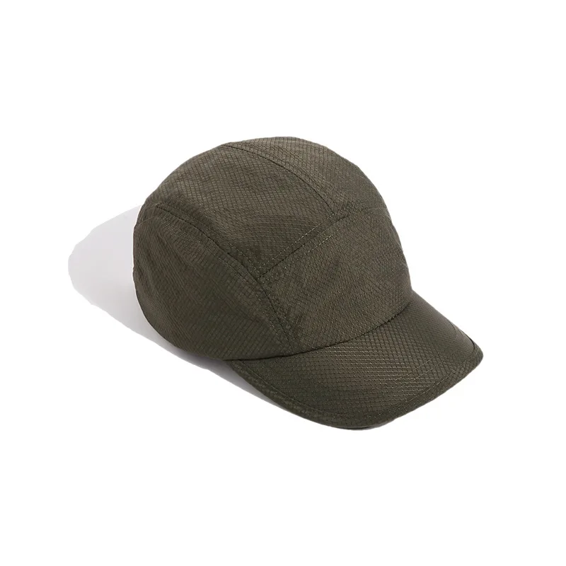 Quick-dry Camp Hat Unstructured Running Cap Custom Blank Logo 5-panel Nylon OEM Service Guangdong Unisex Adults Adjustable Strap