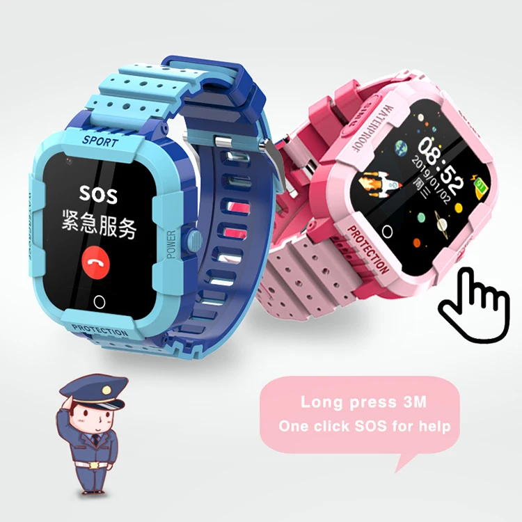New Arrival DF75 Kids Mobile Watch GPS SOS Smart Monitoring Calling Kids Smart Watch with Camera