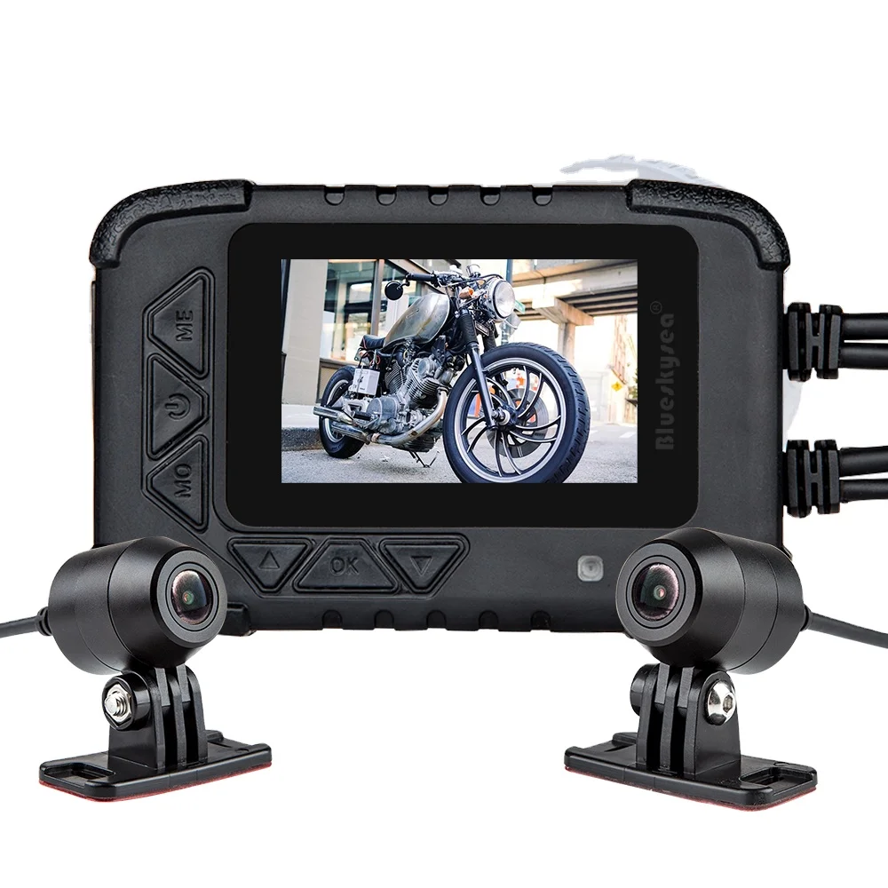 Blueskysea Motorcycle DVR DV688 Dual FHD Cameras 1080P Sports camera hidden camera