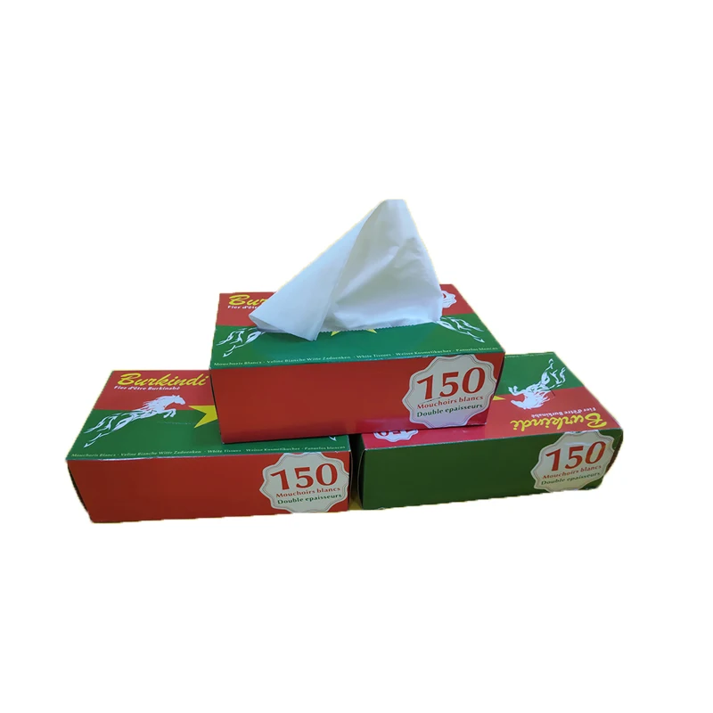 100% virgin wood pulp custom printing box facial tissue paper