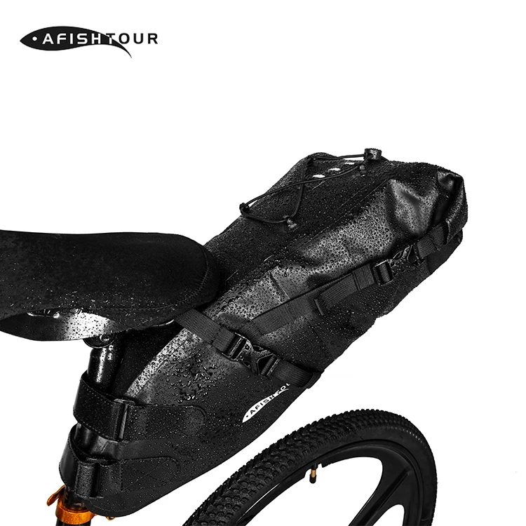 BESTOP Morden Style PVC Waterproof Fabric Portable 13L Capacity Bicycle Accessories Bike Tail Bag