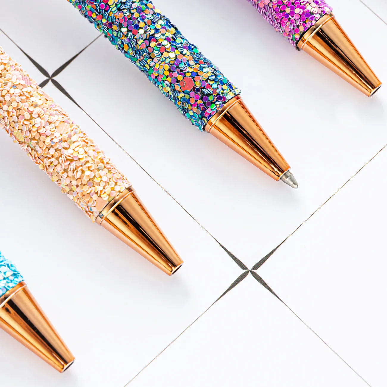 BSBH Fancy Decorative Retractable Glitter Ballpoint Pens for Girls