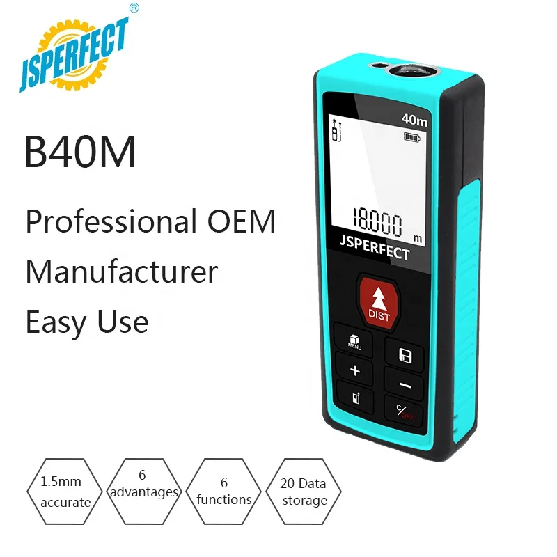 40m highly professional digital laser meter measure distance