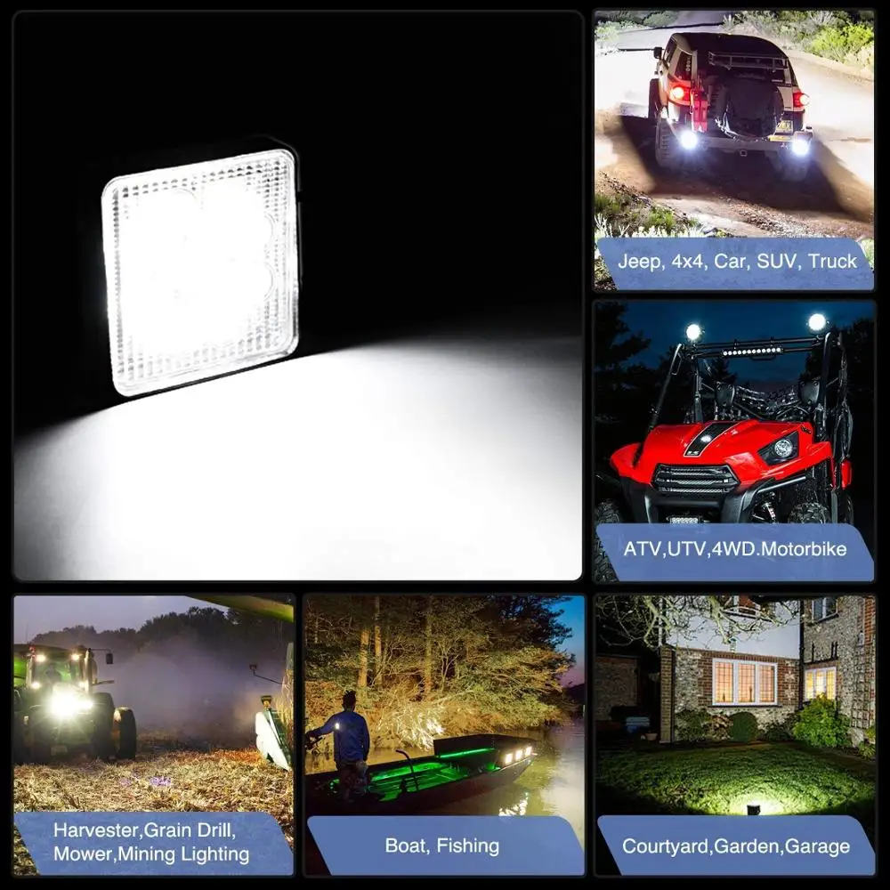Light Dancer Factory Direct High Quality 27Watt Spot/Flood Beam LED Work Light