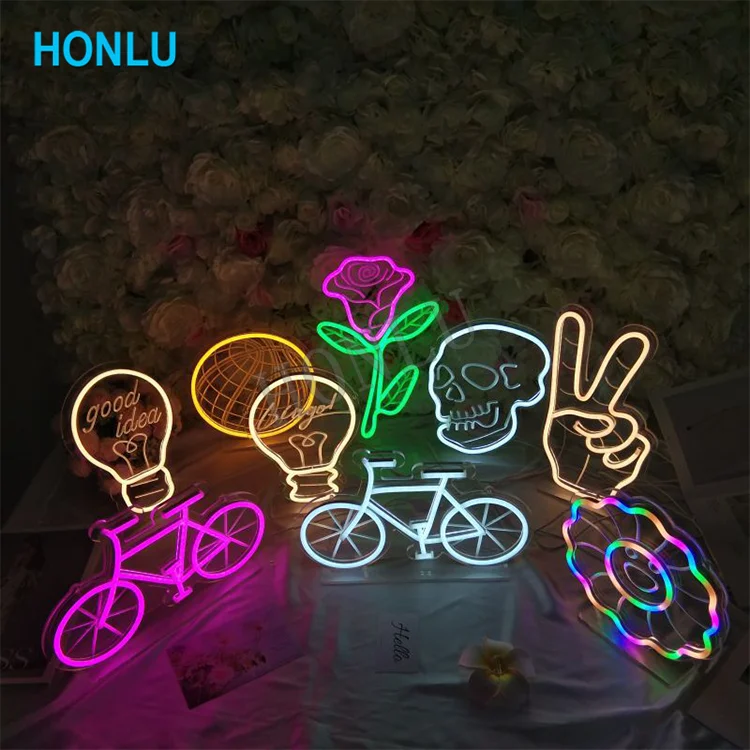 Custom signage DC 12V outdoor indoor neon waterproof red blue purple neon