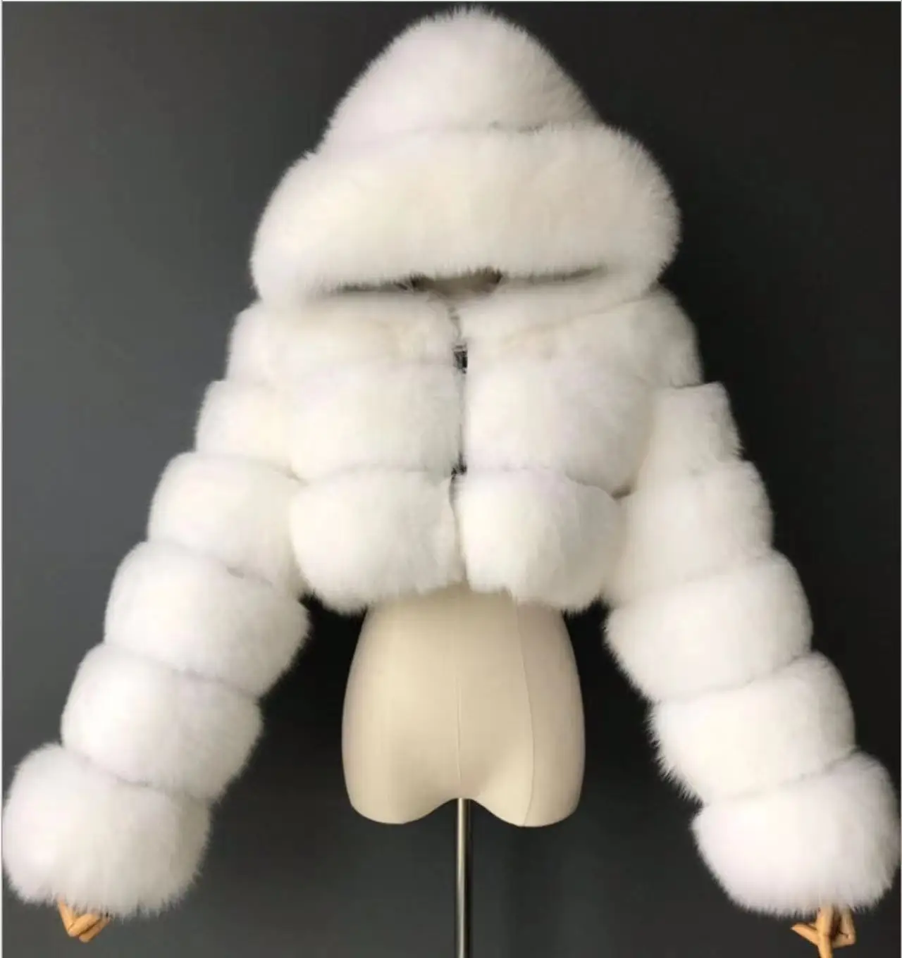 Customized Long Sleeve Women Winter Warm Soft  Fur Jacket Women Coat Ladies Fur Jacket