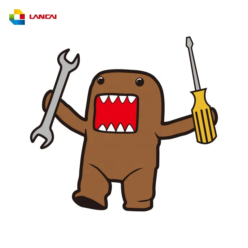 Custom print pvc car stickers logo sticker domo jdm sticker