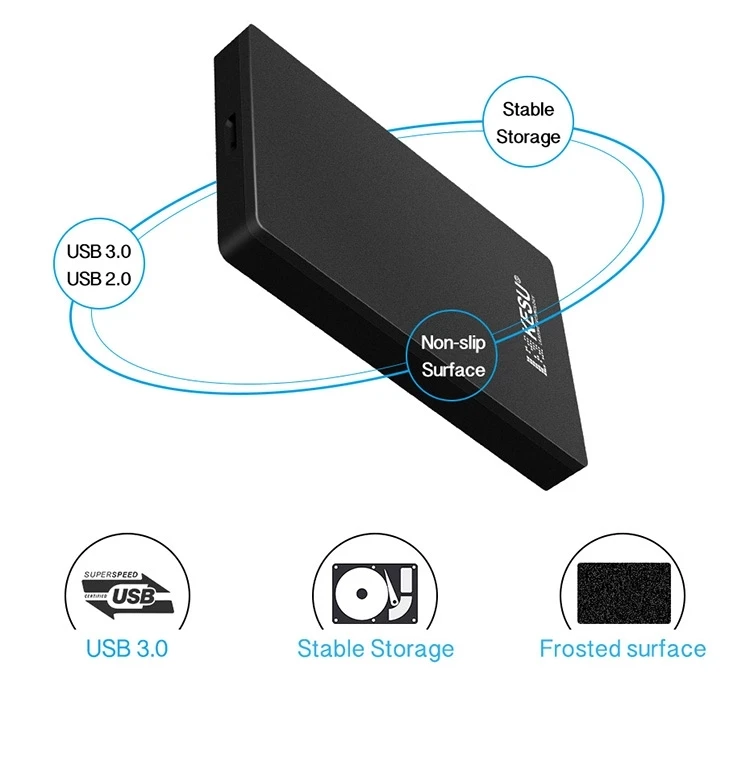Portable external drive 2.5 inch USB 3.0 SATA hard drive 1TB hdd compatible with ps4 and xbox one