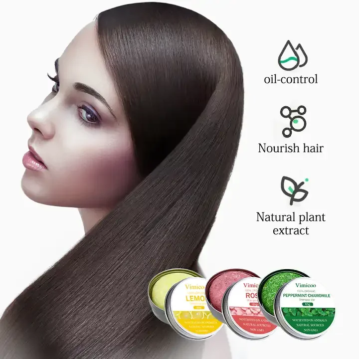 OEM Private Label Wholesale Handmade Natural Organic Vegan Tea Tree Hair Care Rice Water Shouwu Solid Shampoo Bar Soap