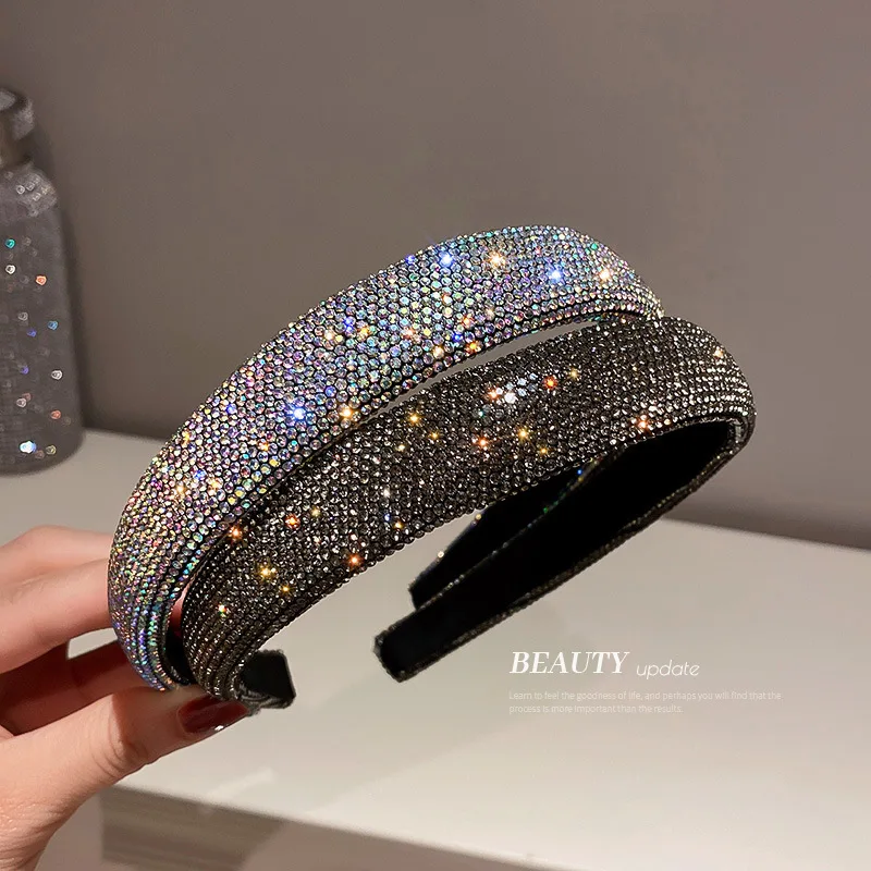 2022 holiday design women headband Jeweled Bling rhinestone party Hairband christmas Hair Accessories