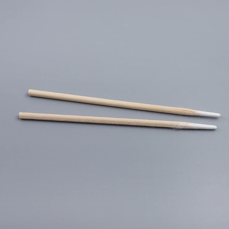 Advanced Wooden Stick Mini Fine Point Q Tips Tattoo Cotton Swab with Soft and Absorbent Tips for Clean Ink Application